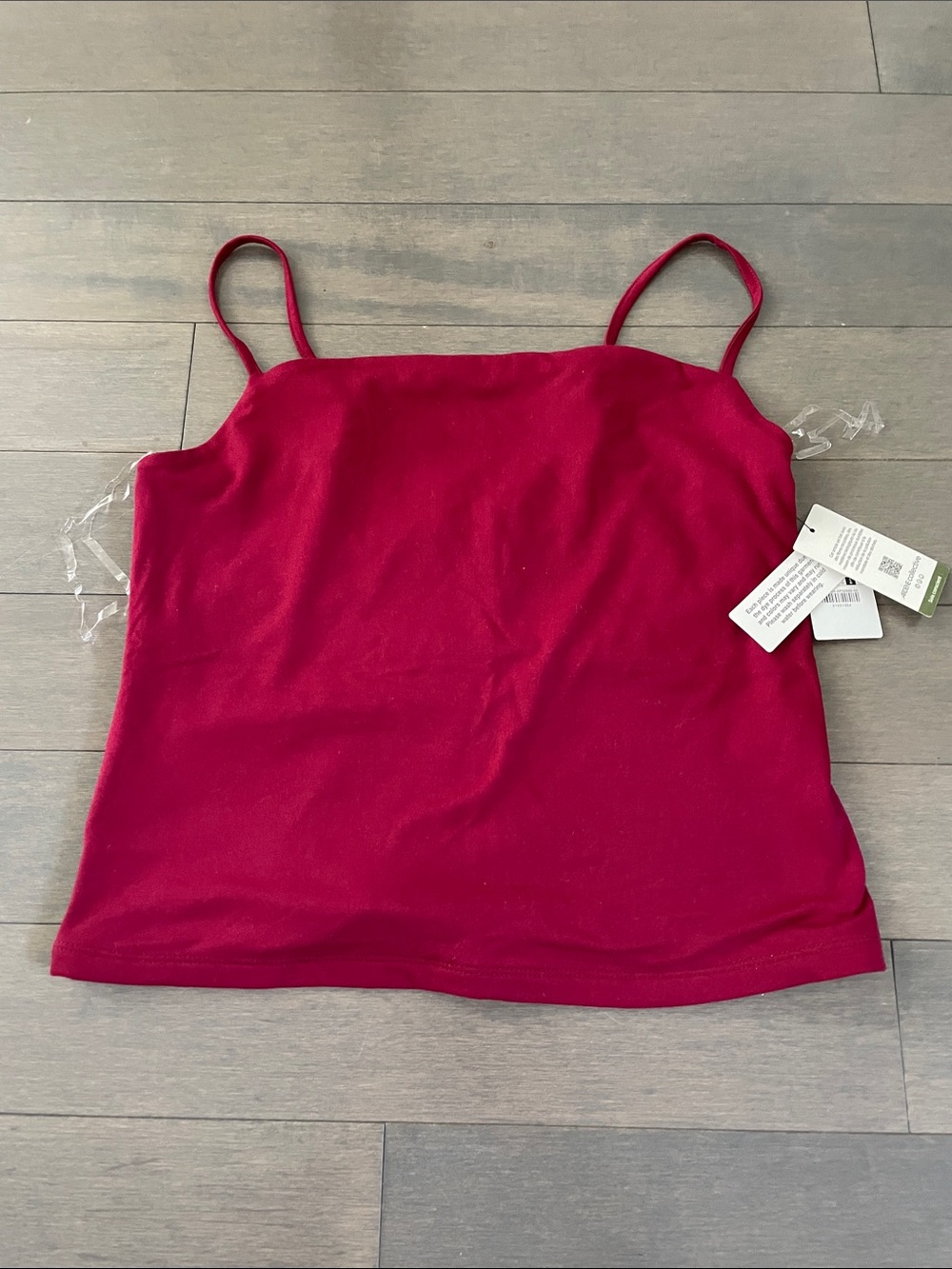 Ardene Red Spaghetti Strap Adjustable Tank Top